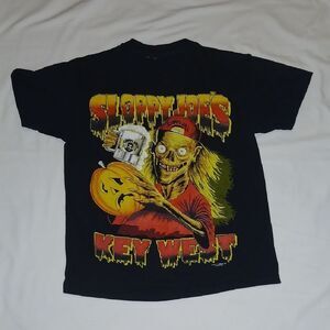 Vintage Tales From The Crypt Black Sloppy Joe's 1997 Graphic T-Shirt
